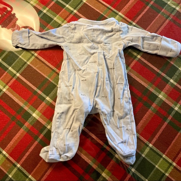 Just One You Boys Zip Up Footed Pajamas Preemie 2 Piece - Picture 4 of 11